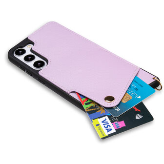 Samsung S23 Paars - Back Cover met Bandje