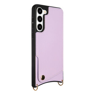 Samsung S23 Paars - Back Cover met Bandje