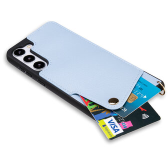 Samsung S23 Plus Blauw - Back Cover met Bandje