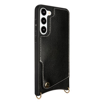 Samsung S23 Zwart - Back Cover met Bandje