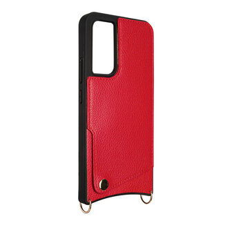 Samsung A34 Rood - Back Cover met Bandje