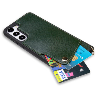 Samsung S23 Groen - Back Cover met Bandje
