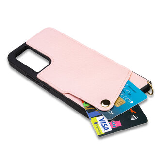 Samsung A34 Roze - Back Cover met Bandje