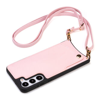 Samsung S23 Plus Roze - Back Cover met Bandje