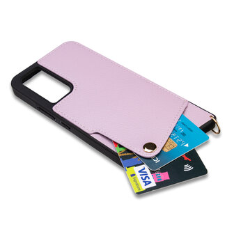 Samsung A34 Paars - Back Cover met Bandje