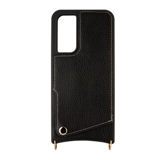 Samsung A14 Zwart - Back Cover met Bandje