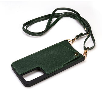 Samsung A34 Groen - Back Cover met Bandje