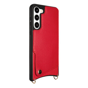 Samsung S23 Rood - Back Cover met Bandje