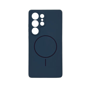 Samsung S25 Ultra - Blauw - Zachte MagSafe Liquid Case
