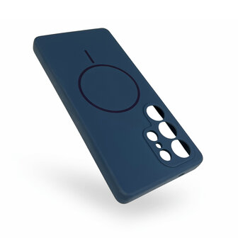 Samsung S25 Ultra - Blauw - Zachte MagSafe Liquid Case