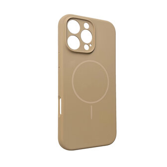 iPhone 16 Pro - Bruin - Zachte MagSafe Liquid Case