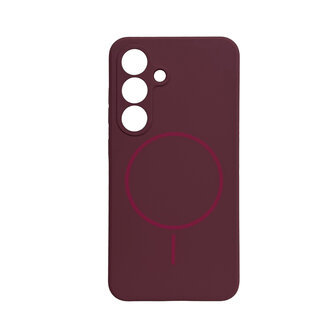 Samsung S25 Plus - Bordeaux - Zachte MagSafe Liquid Case