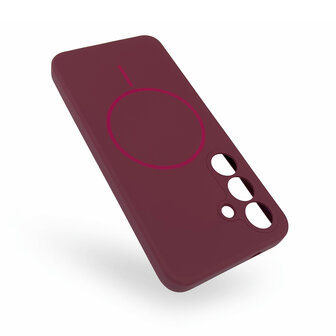 Samsung S25 Plus - Bordeaux - Zachte MagSafe Liquid Case