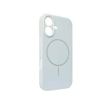 iPhone 16 Plus - Wit - Zachte MagSafe Liquid Case