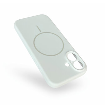 iPhone 16 Plus - Wit - Zachte MagSafe Liquid Case