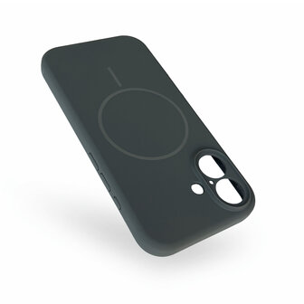 iPhone 16 Plus - Grijs - Zachte MagSafe Liquid Case