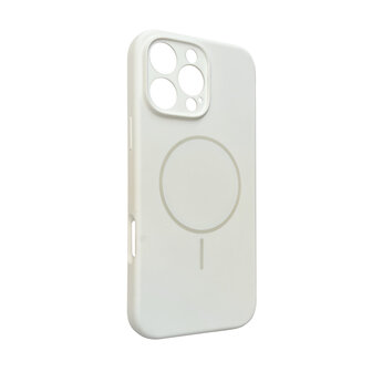 iPhone 16 Pro - Wit - Zachte MagSafe Liquid Case