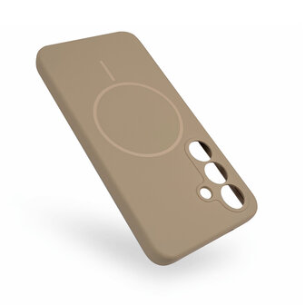 Samsung S25 Plus - Beige - Zachte MagSafe Liquid Case