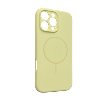 iPhone 16 Pro Max - Geel - Zachte MagSafe Liquid Case