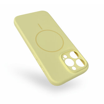 iPhone 16 Pro Max - Geel - Zachte MagSafe Liquid Case