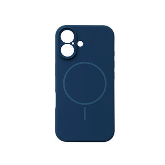 iPhone 16 Plus - Blauw - Zachte MagSafe Liquid Case