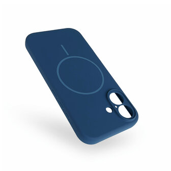 iPhone 16 Plus - Blauw - Zachte MagSafe Liquid Case
