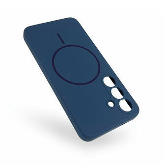 Samsung S25 Plus - Blauw - Zachte MagSafe Liquid Case