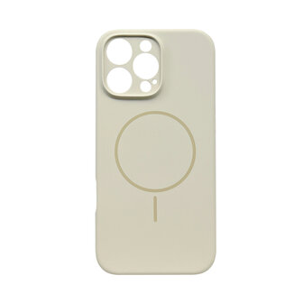 iPhone 16 Pro - Beige - Zachte MagSafe Liquid Case