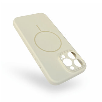 iPhone 16 Pro - Beige - Zachte MagSafe Liquid Case