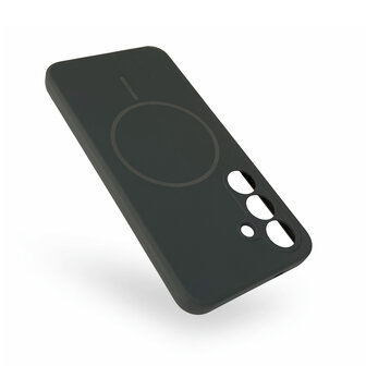 Samsung S25 Plus - Grijs - Zachte MagSafe Liquid Case