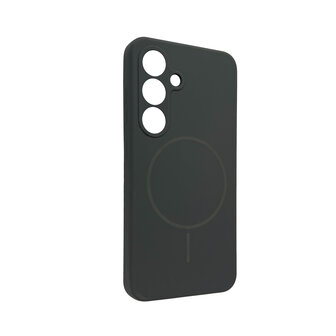 Samsung S25 Plus - Grijs - Zachte MagSafe Liquid Case