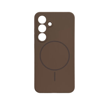 Samsung S25 Plus - Bruin - Zachte MagSafe Liquid Case