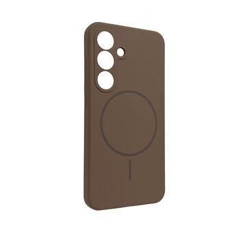 Samsung S25 Plus - Bruin - Zachte MagSafe Liquid Case