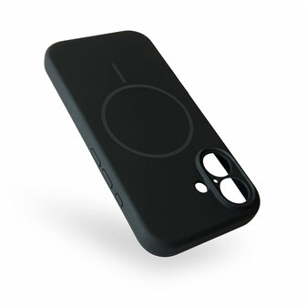 iPhone 16 - Zwart - Zachte MagSafe Liquid Case