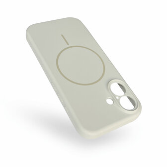 iPhone 16 Plus - Beige - Zachte MagSafe Liquid Case