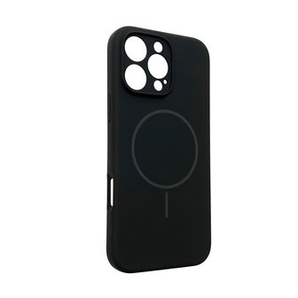 iPhone 16 Pro Max - Zwart - Zachte MagSafe Liquid Case