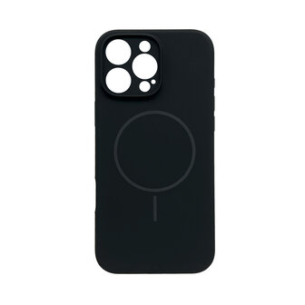 iPhone 16 Pro - Zwart - Zachte MagSafe Liquid Case