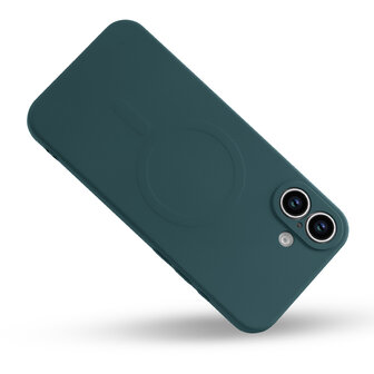 iPhone 16 - Groen - Camera Siliconen MagSafe Back Cover