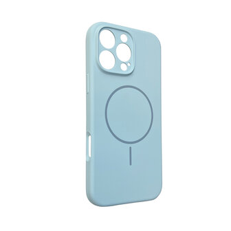 iPhone 16 Pro Max - Licht Blauw - Zachte MagSafe Liquid Case