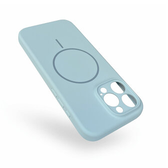 iPhone 16 Pro Max - Licht Blauw - Zachte MagSafe Liquid Case