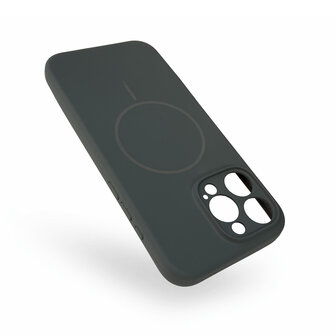 iPhone 16 Pro - Grijs - Zachte MagSafe Liquid Case