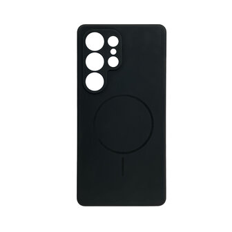 Samsung S25 Ultra - Zwart - Zachte MagSafe Liquid Case