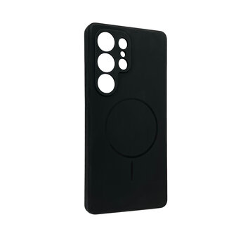 Samsung S25 Ultra - Zwart - Zachte MagSafe Liquid Case
