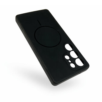 Samsung S25 Ultra - Zwart - Zachte MagSafe Liquid Case