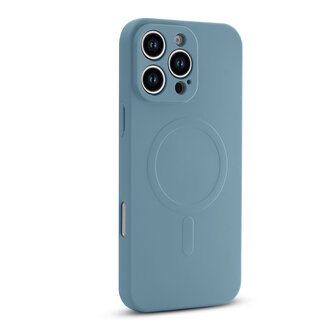 iPhone 16 Pro - Licht Blauw - Camera Siliconen MagSafe Back Cover