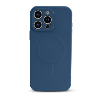 iPhone 16 Pro - Blauw - Camera Siliconen MagSafe Back Cover