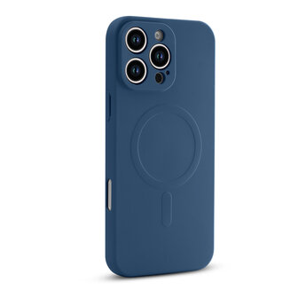 iPhone 16 Pro - Blauw - Camera Siliconen MagSafe Back Cover
