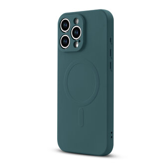 iPhone 16 Pro Max - Groen - Camera Siliconen MagSafe Back Cover