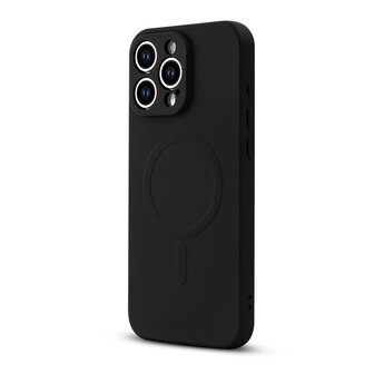 iPhone 16 Pro Max - Zwart - Camera Siliconen MagSafe Back Cover