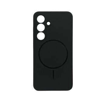 Samsung S25 Plus - Zwart - Zachte MagSafe Liquid Case